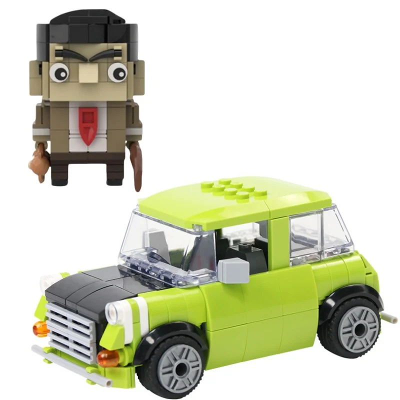 

Speed champion Technical Mustanged Vehicle Brickheadz Mr Bean‘s Sports Racing Car Mini Model Set Building Blocks Toys Kids Gift