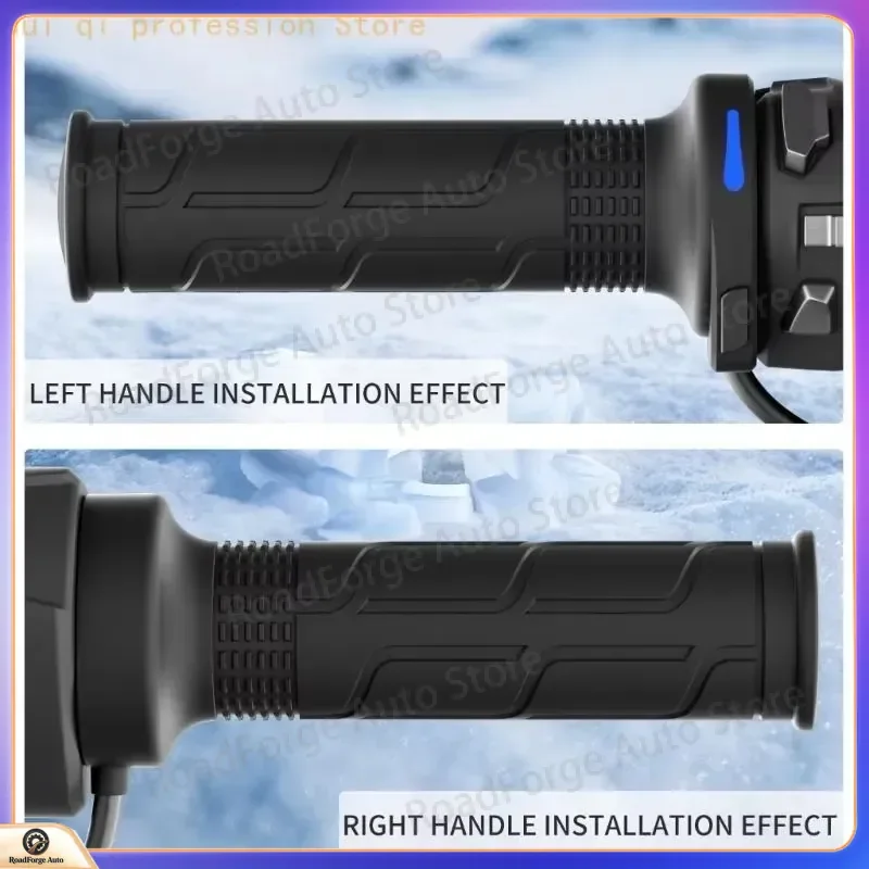 for Intelligent Chip Controlled Heated Motorcycle Grips 6 Speed Memory for Winter H8WE
