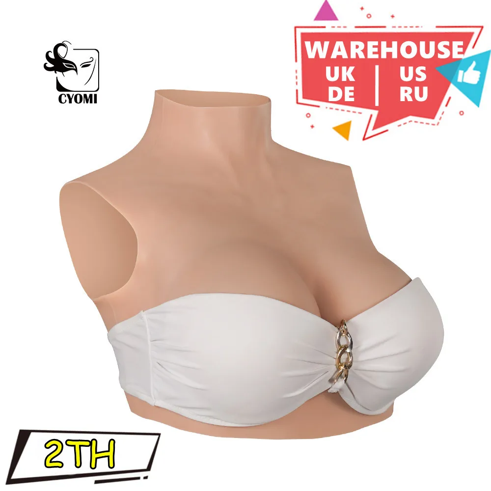 CYOMI Men Wear Fake Boobs Artificial Silicone Breast Forms For Shemale Trandsgender Crossdresser Drag Queen Cosplay Costumes