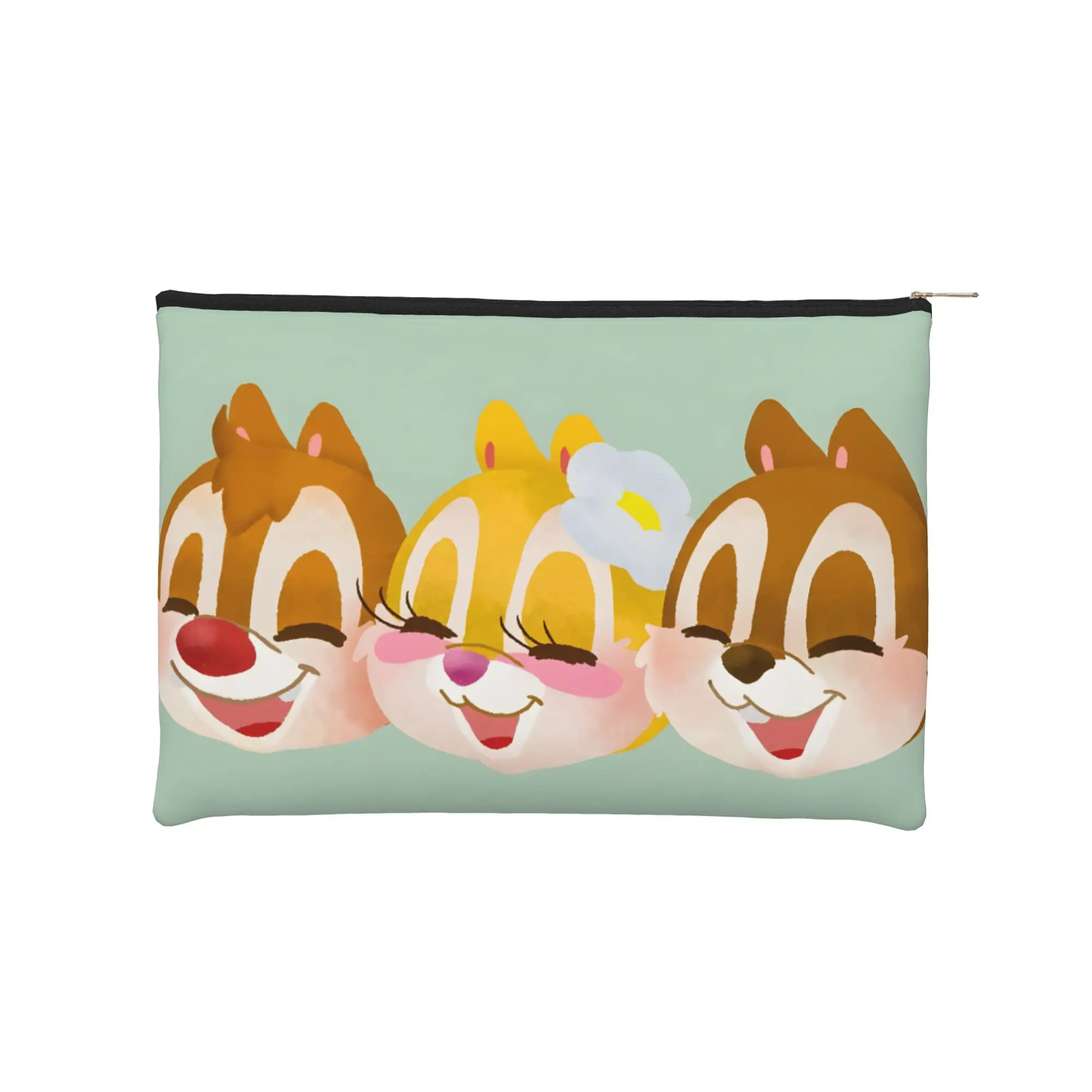 1 Stück Leichte Kosmetiktasche Chip & Dale Toilettentasche mit Reißverschluss Make-up-Organizer Aufbewahrungstasche für Toilettenartikel