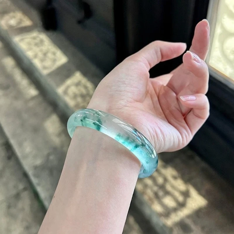 Ice Flower Quartzite Jade Bracelet, Suitable for Daily Wear and Daily Jewelry