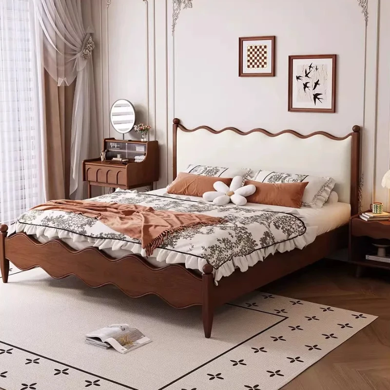 Design Modern Bed Bedroom Single Children European Girls Headboards Luxury Bed Sleeping Simple Letto Matrimoniale Home Furniture
