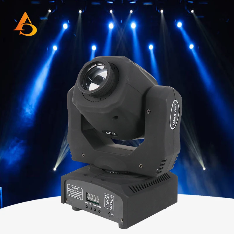 DMX Mini Spot 60W Led Moving Head Licht Met 8 Gobos 7 Kleuren Hoge Helderheid Led Mobiele Licht Door Dmx512 Voor Dj Part