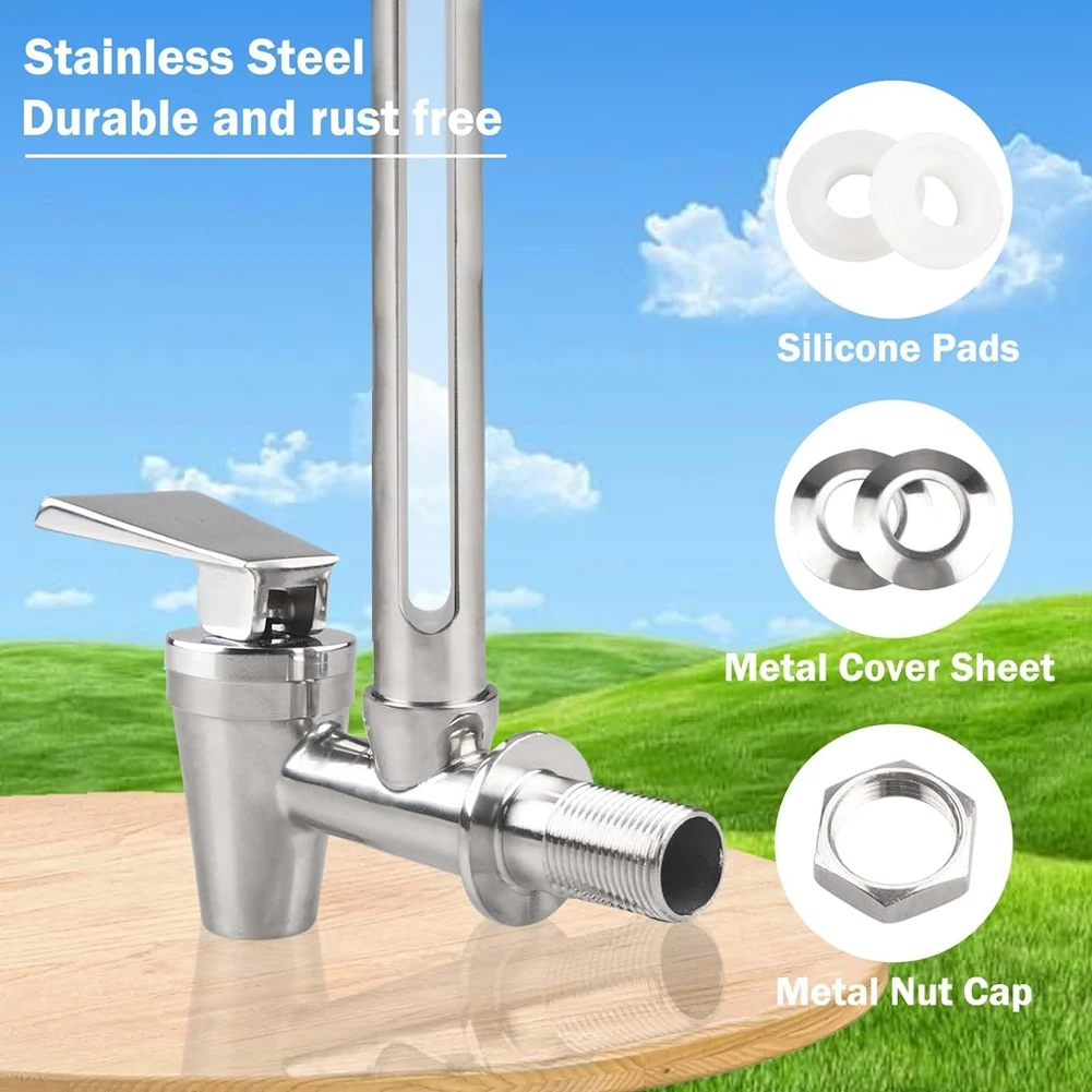 Espiga de mirilla Espiga de acero de 7 pulgadas con nivel de agua de vista clara para sistema de filtración de agua de Berkey y Waterdrop