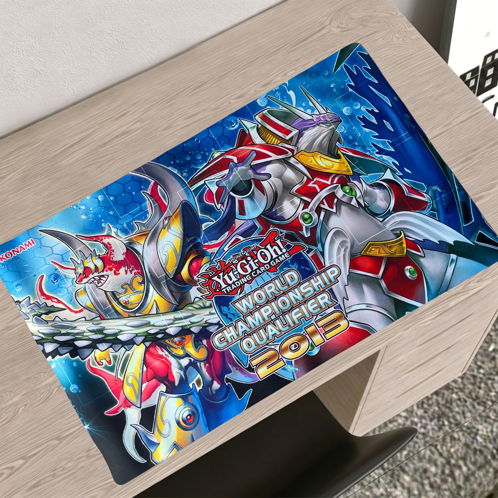 600x350mm Diy 2013 WCQ Playmat Levia-Dragon-Daedalus Gungnir Dragon of The Ice Barrier Single Rubber Board Game Card Mat Gifts