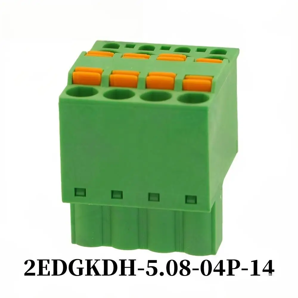 1pc 2EDGKDH-5.08 Spring Loaded Terminal Blocks Weld-free Screw-free Quick Press Wiring For Electrical Equipment