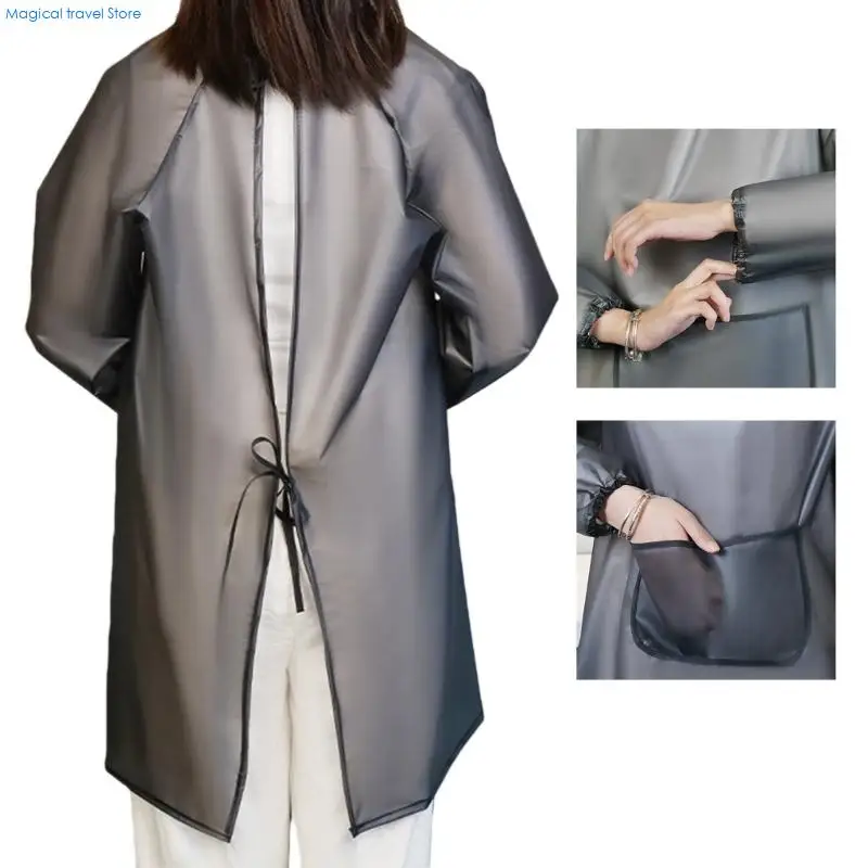 مريلة N2UB شديدة التحمل مصنوعة من مادة TPU مقاومة للزيت ومقاومة للماء للاستخدام الصناعي في المطبخ وتنظيف الطبخ بشكل مريح #1