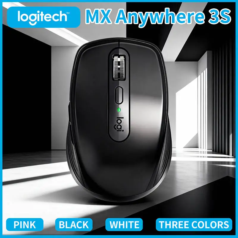 

High-Precision Logitech MX Anywhere 3S - 8K DPI Darkfield, MagSpeed Scroll, Anti slip, Silent Click, USB-C Charge for Travel