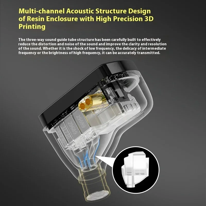 KZ AS16 PRO X Wired In-ear Earphone HiFi Three-Channel Acoustic Duct Structure 16BA Balanced Armature Headset Headphone Custom