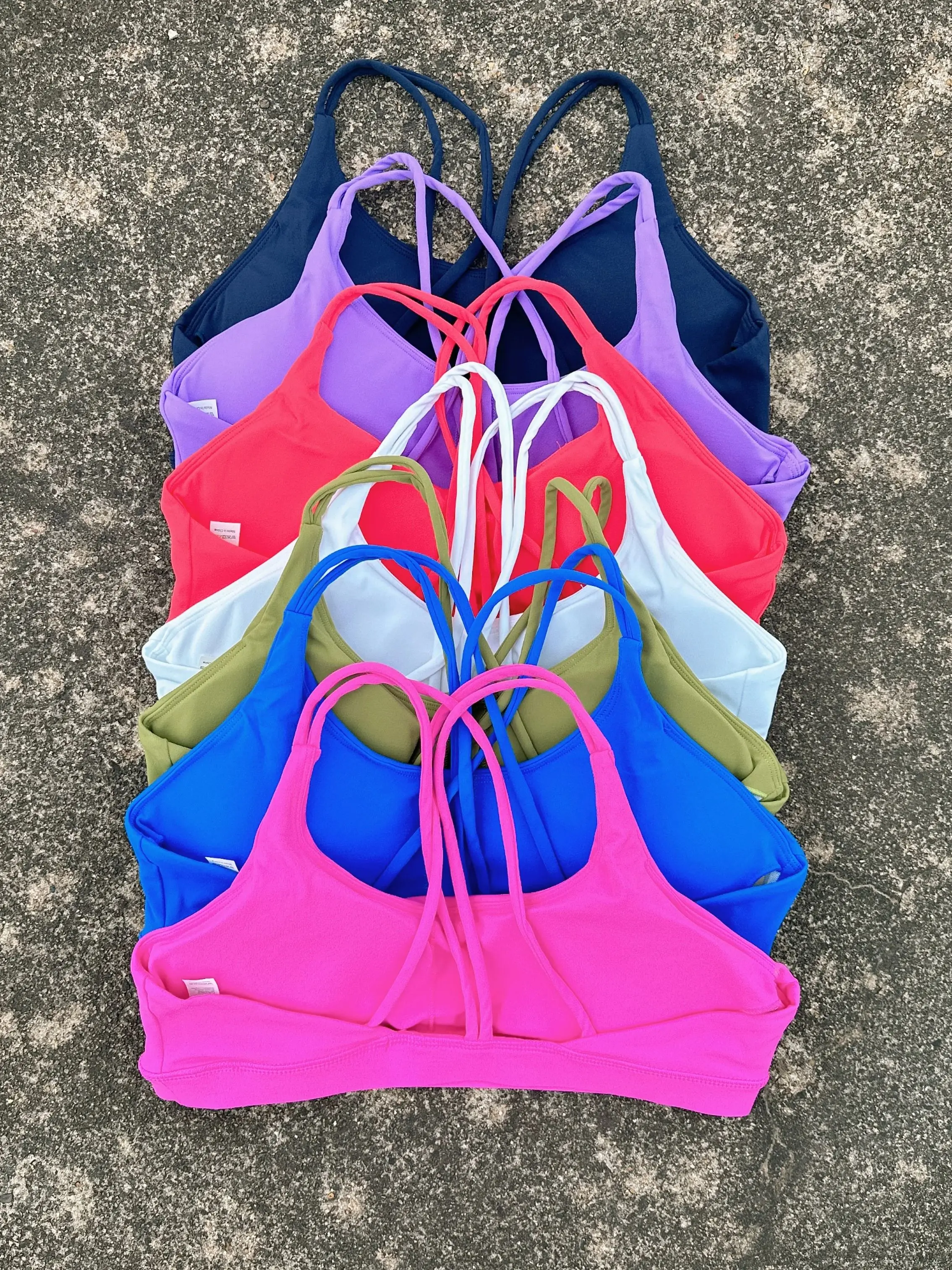 Einfarbig hochfeste Gym Yoga Unterwäsche Kreuz Frauen Fitness Sport BH Top stoßfest sportlich enges Training mit Brustpolster – Detail 5