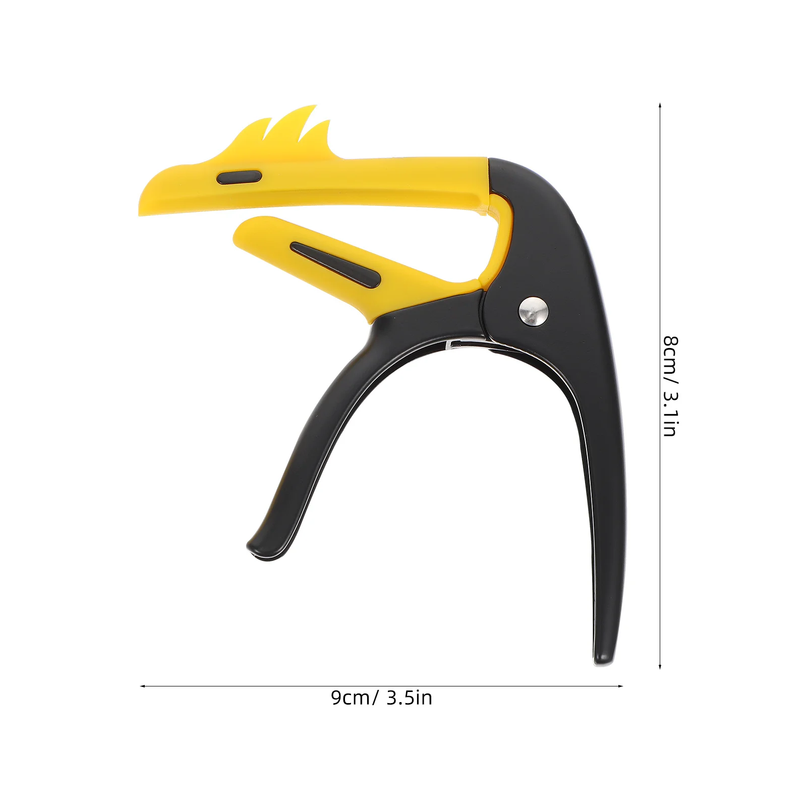 1 conjunto capo com palhetas para guitarra folk, acessório de afinação, leve, durável, ajuste de liberação rápida, compatível com acústico