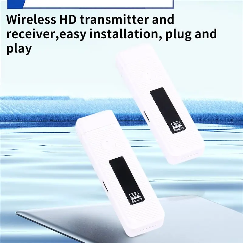 A31T 60m Wireless -Compatible Video Transmitter and Receiver Extender Display Adapter for Camera PC To TV