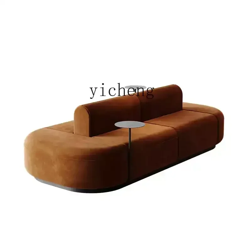 ZC hotel lobby card seat beauty salon sitting area double-sided sofa reception sofa