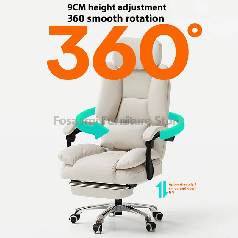 สูงกลับ Executive คอมพิวเตอร์เก้าอี้พนักพิงศีรษะ ERGONOMIC Reclining Office Home ปรับ GAMING โต๊ะหมุนเก้าอี้สําหรับ Gamer