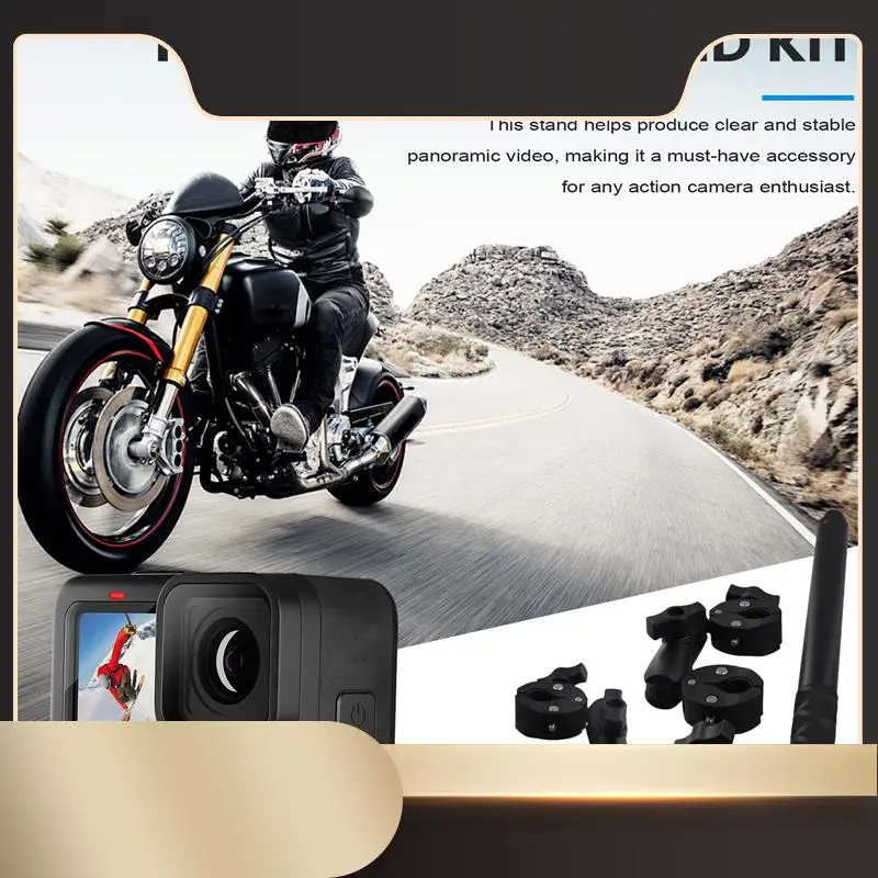 

For Insta360 One X2 DJI Motorcycle Bicycle Panoramic Selfie Stick Monopod Mount Handlebar Bracket For Gopro Accessory-N36R