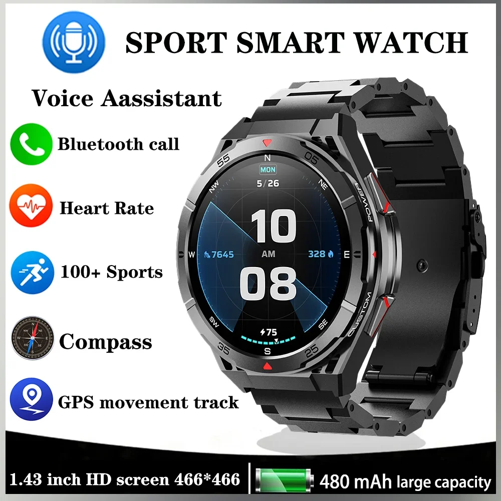 

Xiaomi Mijia Adventure Men Watch GPS Position Compass Altitude Barometer Watches Bluetooth Call Waterproof Fitness Smart Watches