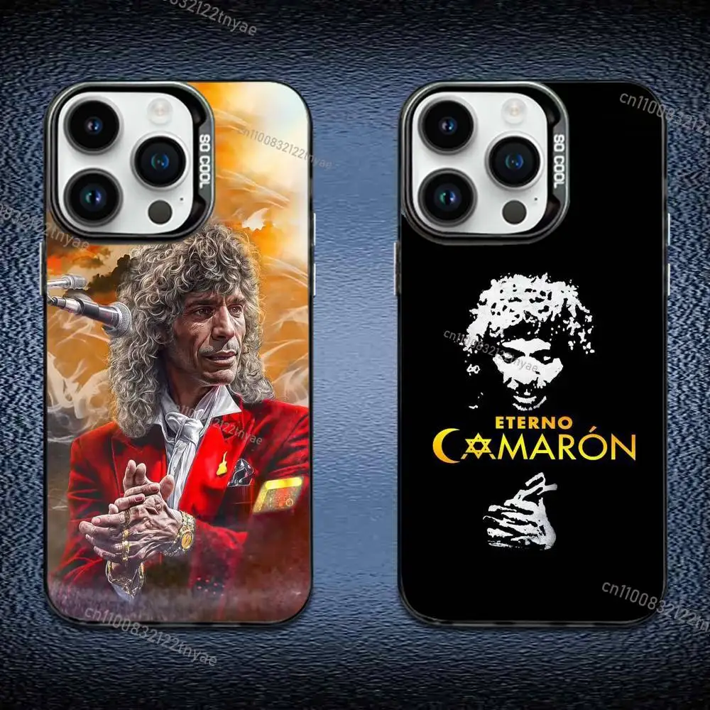

C-Camaron De La Isla Phone Case IMD Color Silver Shell For IPhone 17,16,15,14,13,12,11 Pro Max Plus Black Cover
