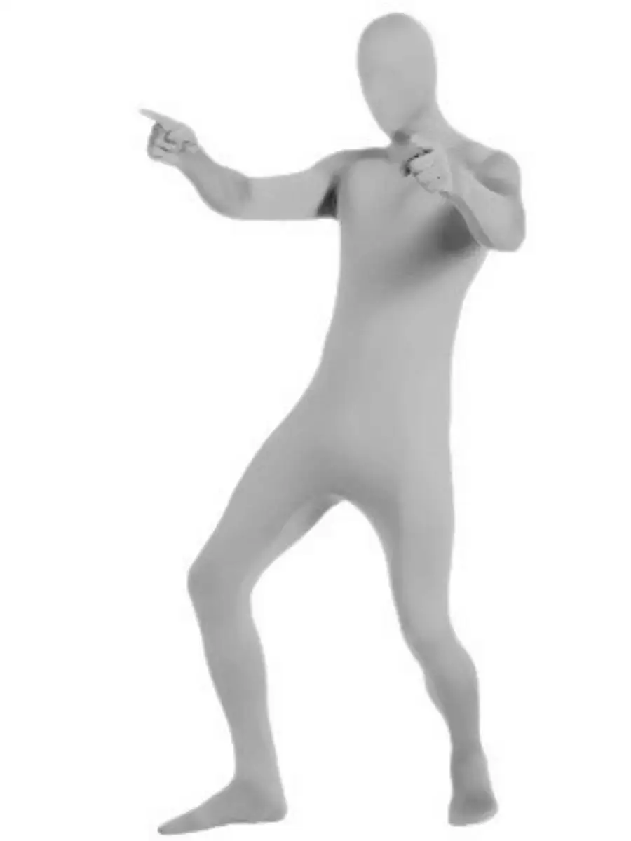 Costume invisibile per adulti Abito attillato loween Bla Suit Uomo Abbigliamento per spettacoli teatrali Ninja Abito attillato per persona invisibile