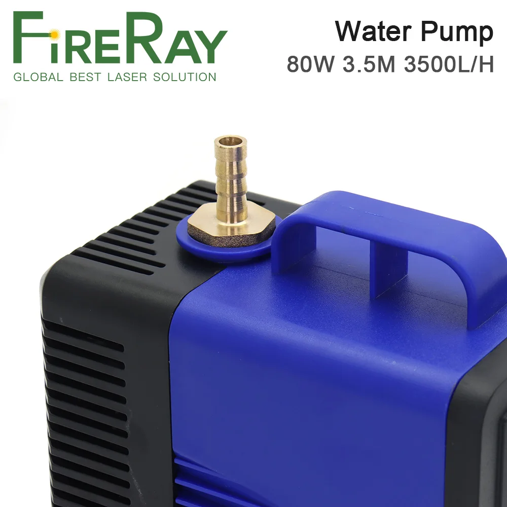 Fireray Submersible Water Pump 80W 3.5M 3500L/H IPX8 220V for CO2 Laser Engraving Cutting Machine