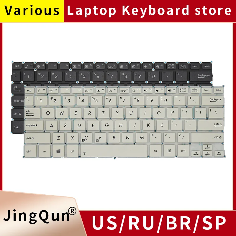 

NEW English Russian Keyboard FOR ASUS X201 X201E S200 S200E x202e Q200 Q200E US laptop keyboard