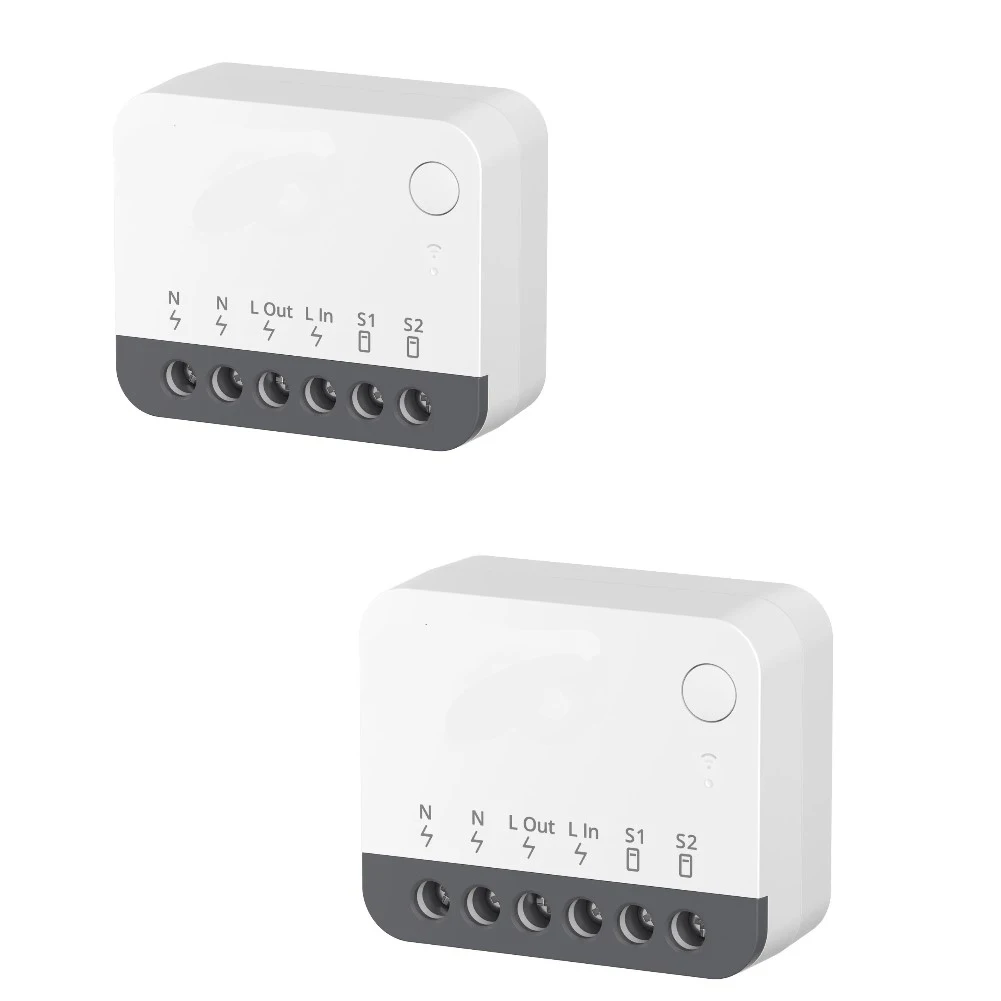 

Умный выключатель для домашней автоматизации ZBMINIR2, 3.95 x 3.3 x 1.68 см, рабочее напряжение 120 В, для умного освещения дома и ZigBee-хабов