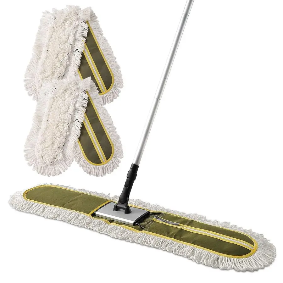 

Commercial Dust Mops for Floor Cleaning Heavy Duty Floor Duster Mop with Long Handle Hotel Gym Household Cleaning Supplies for H