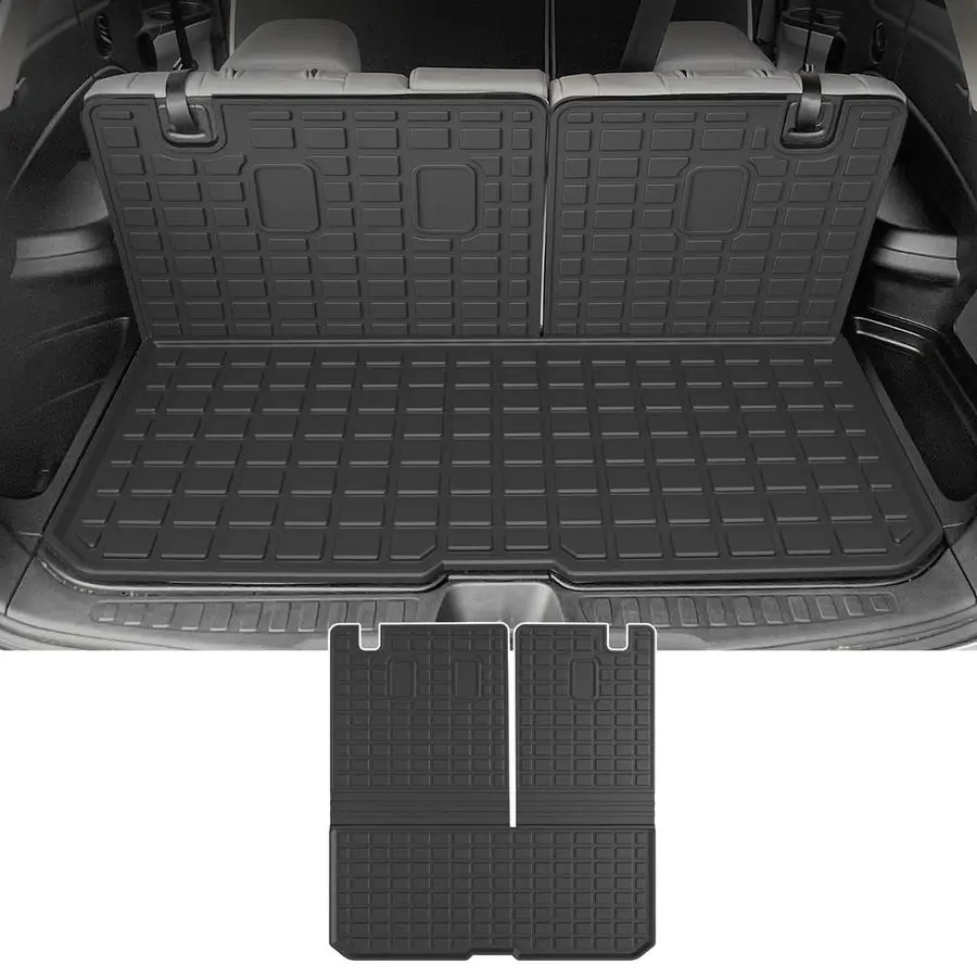 

Cargo Mat Compatible with 20162025 Honda Pilot No Elite Trunk Mat with Backrest Mat TPE Cargo Liner Trunk Liner Replacement for