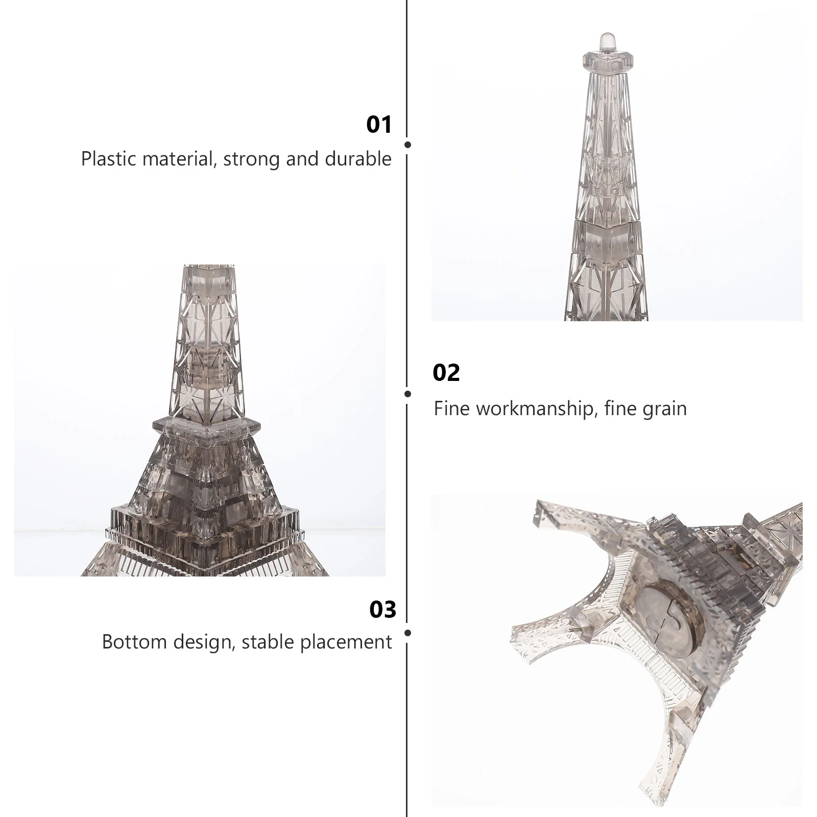 Torre Eiffel 3d quebra-cabeça cérebro teaser blocos de construção quebra-cabeças modelo crianças brinquedo de cristal