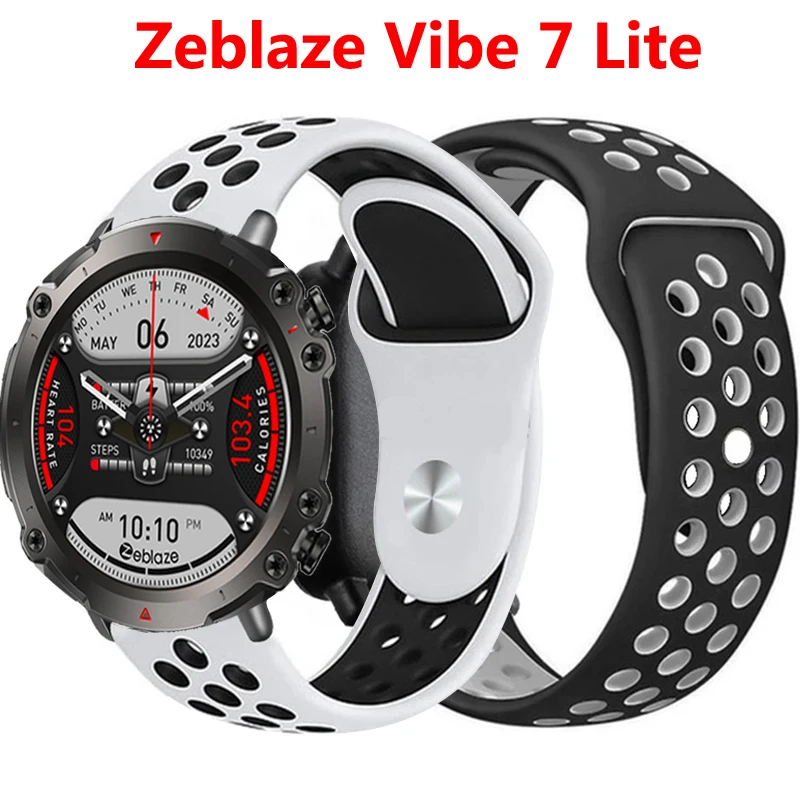 

Silicone Strap for Zeblaze Vibe 7 Lite Pro Band Replacement Sport Watchband Bracelet for Zeblaze Vibe 7 Wristband Waterproof