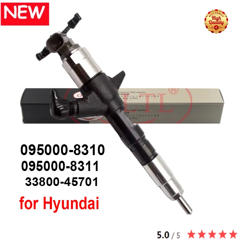 ORLTL New 33800-45701 Diesel Injector 095000-8310 095000-8311 3380045701 for HYUNDAI D4DC, D4DD, HD65, HD72