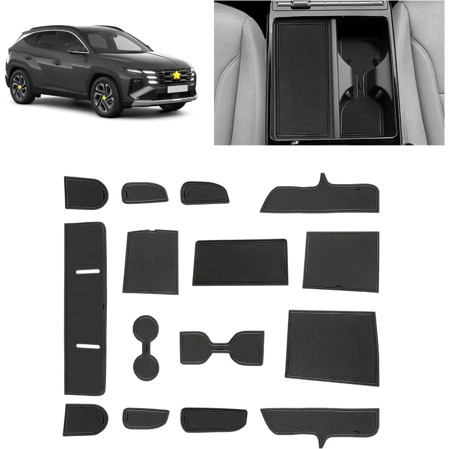 

Дверной коврик для 2025 2026 Hyundai Tucson, аксессуары, дверная канавка, коврик для ворот, 15 шт., подходит для 2025 2026 Hyundai Tucson Limited Door Com