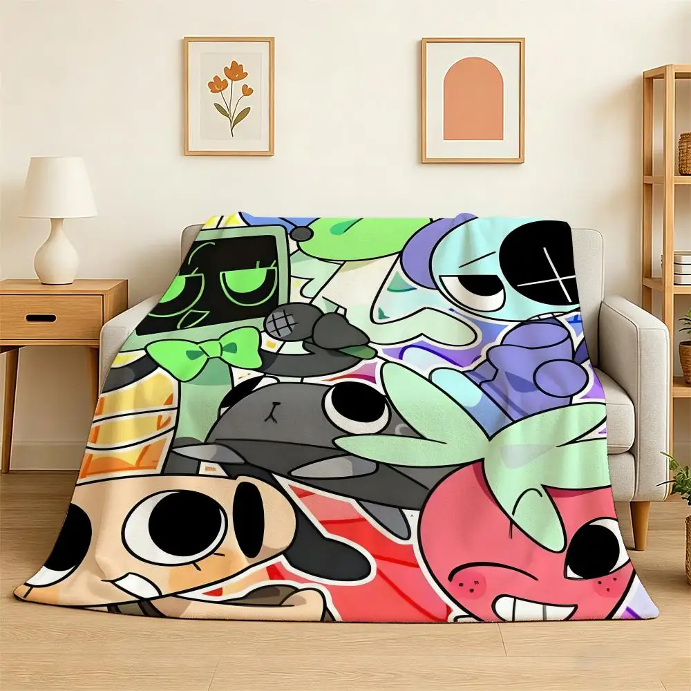 Anine Game D-dandys world Throw 240g Flannel Blanket Lightweight Soft Skin-friendly Summer Thin Throw Blanket