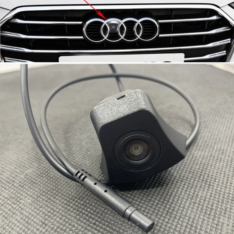 Fotocamera frontale per Audi A1 A3 A4 Q3 A5 A6 A8 fotocamera con Logo in avanti per visione notturna Audi CCD HD