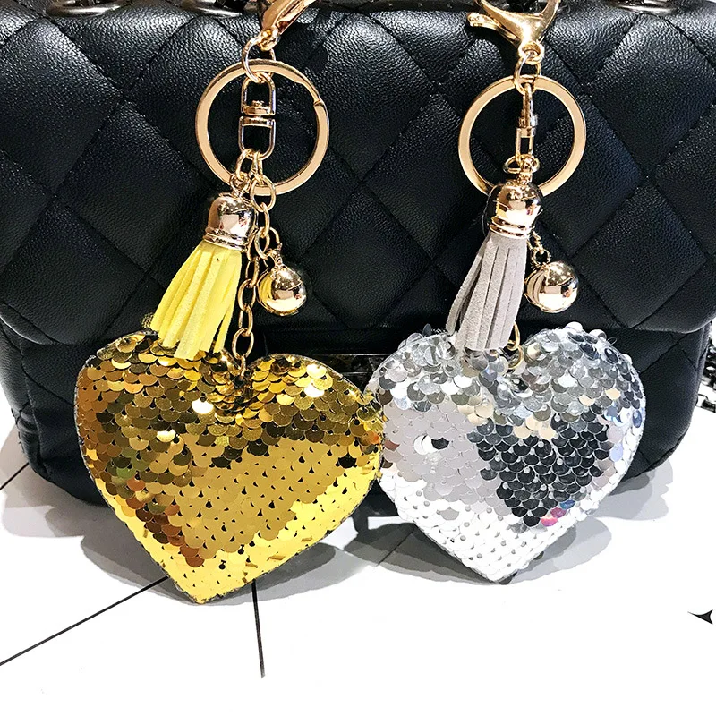 Andcool 2024 New Inside Out Heart Keychain For Bags Accessories Friends Birthday Gifts Children For Guests Keyring Car Key Chain