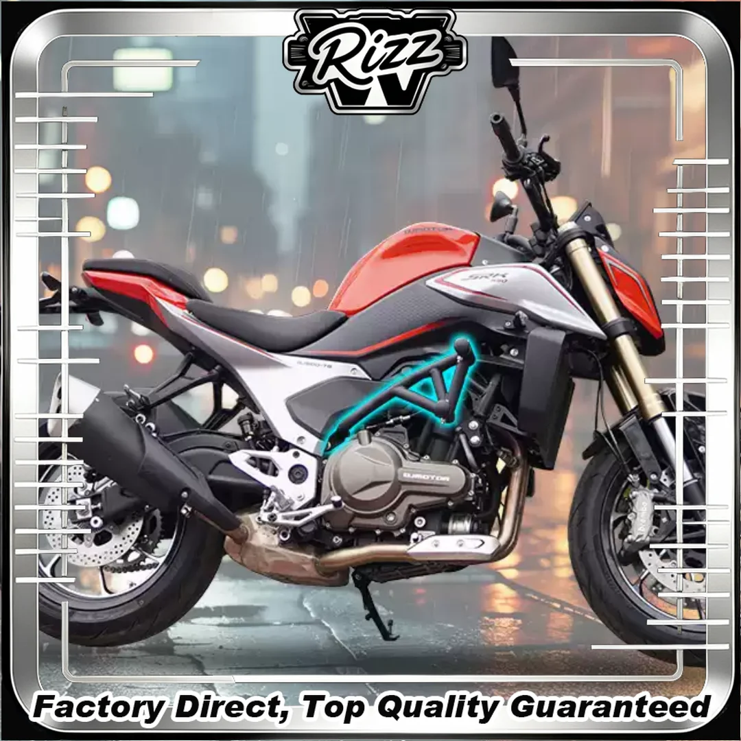 For QJMOTOR TR550 special modification accessories: protective bar, double spring head bumper, anti-drop racing bar