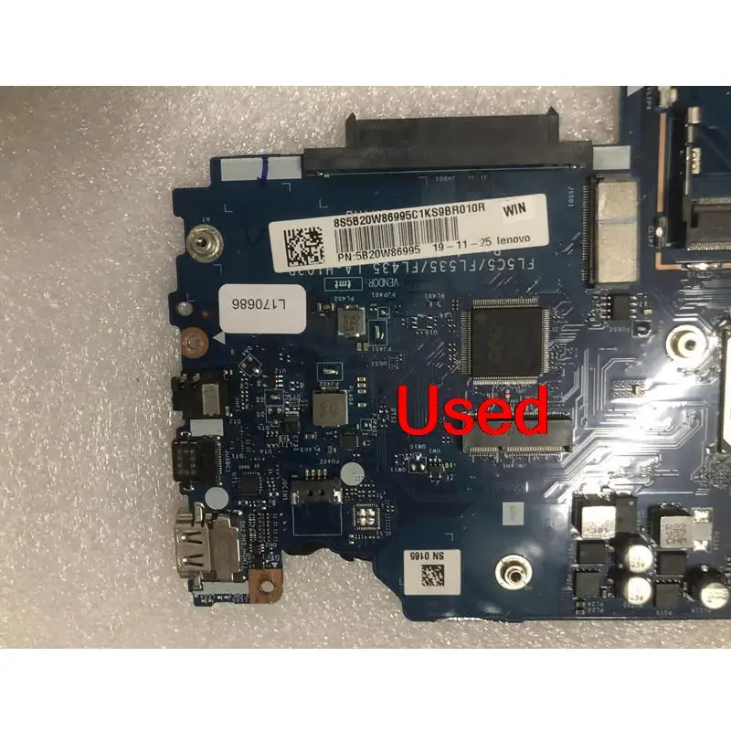 Used For lenovo Ideapad S340-14IIL Laptop Motherboard With CPU I5-1035G1 UMA RAM 4GB  FRU 5B20W86995