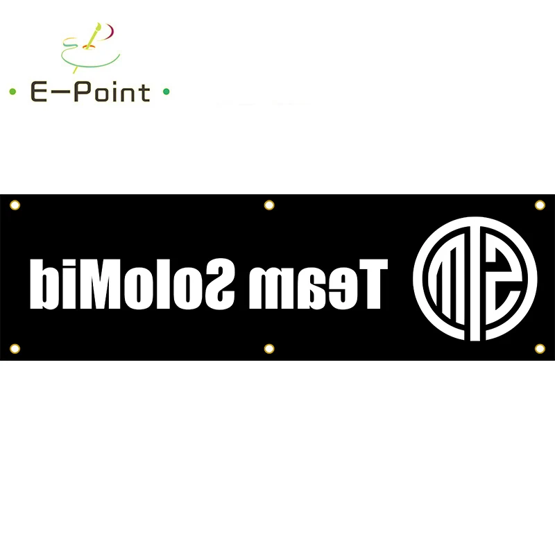 130GSM 150D Material Team SoloMid TSM Gaming Banner 1.5ft*5ft (45*150cm) Size for Home Flag Indoor Outdoor Decor
