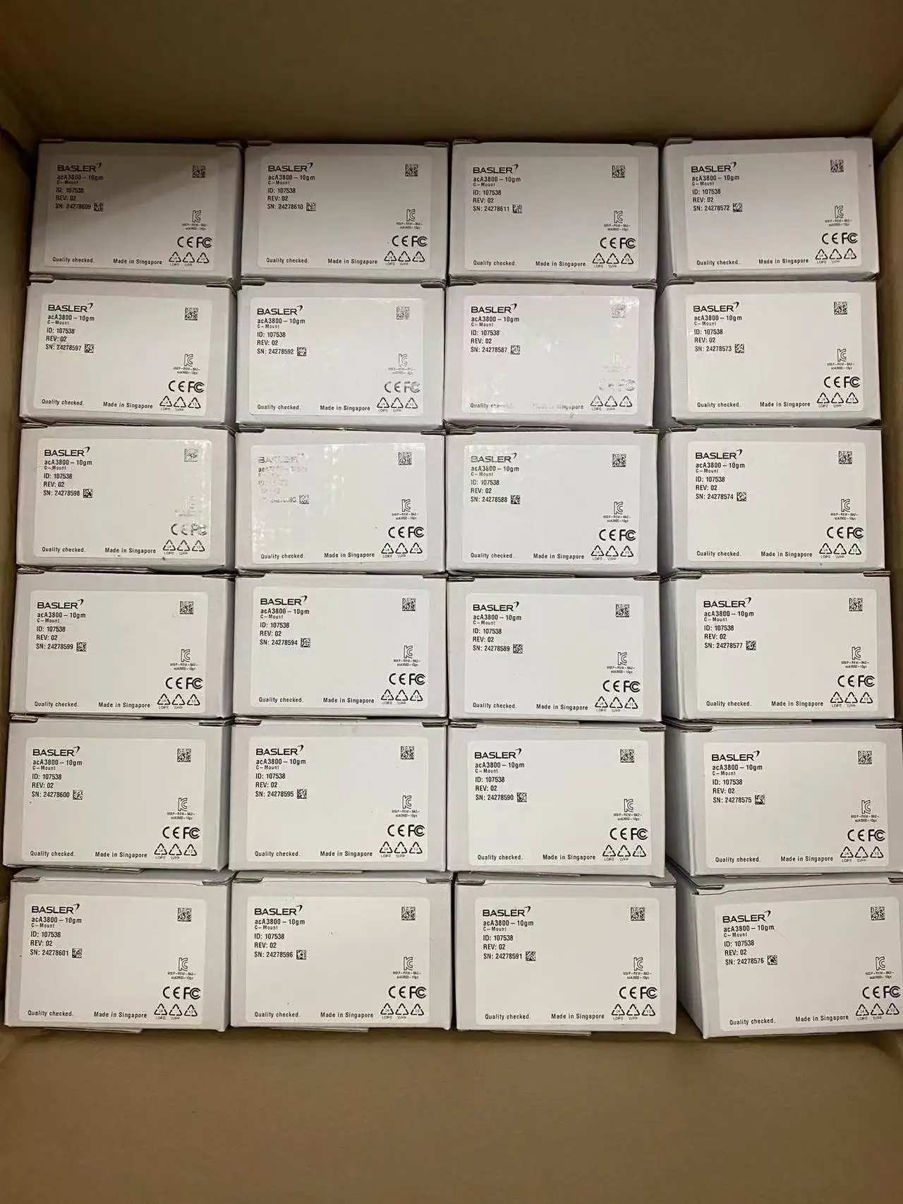 AcA640 90gm 100gm 120gc 121um Uc كاميرا صناعية مسح منطقة Ace