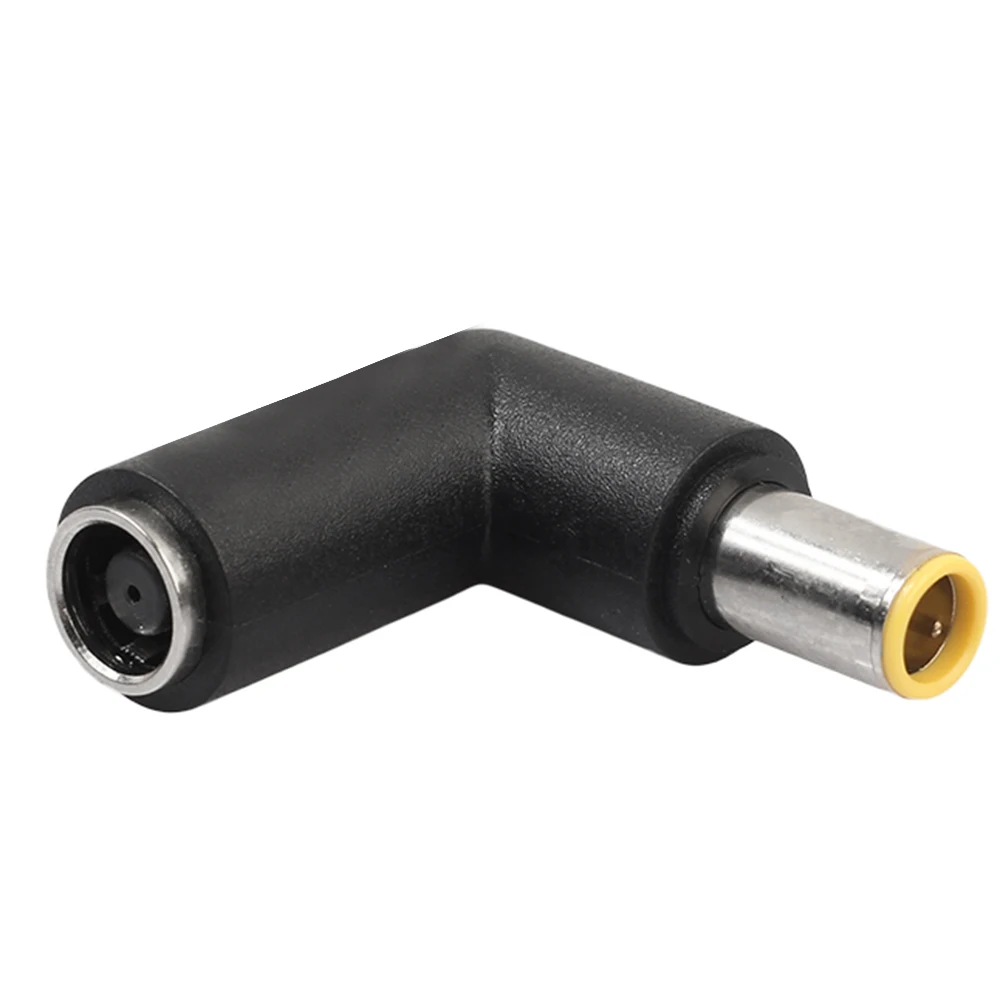 DC 7909 Male to DC 7909 Female Connector Power Adapter for Lenovo ThinkPad IBM Laptop Notebook, 90 Degree Right Angle Elbow