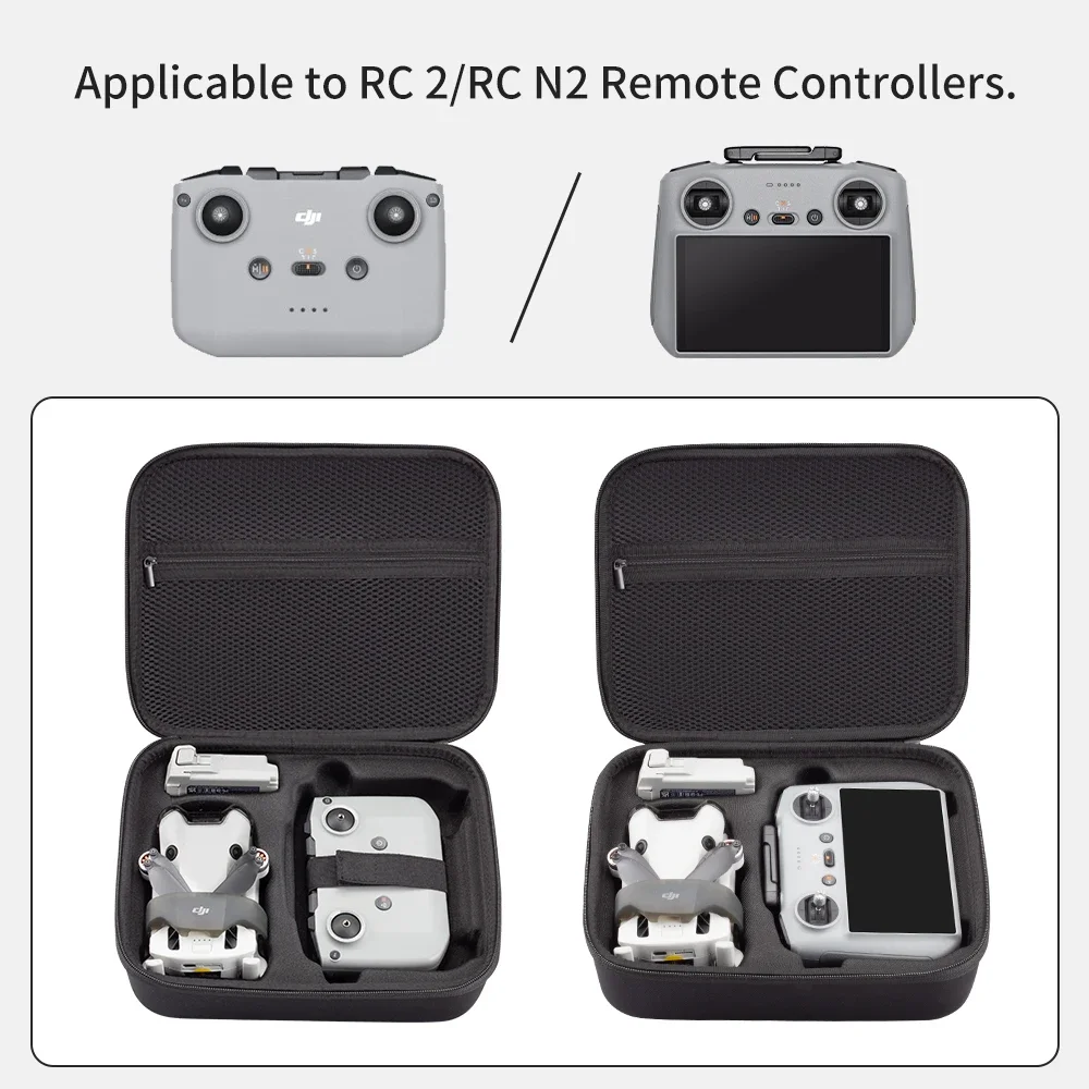 Estojo de transporte para DJI Mini 4 Pro, Acessórios Drone, Caixa para DJI Mini 4 Pro, RC 2, Controlador RC N2, Bolsa All-in-One