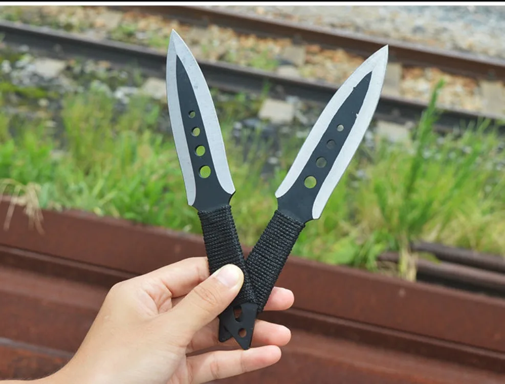 6PCS a Set No Cutting Edge Training Knife Butterfly Trainer Stainless Steel Pocket Pri Practice Knife Sport Cosplay Tool