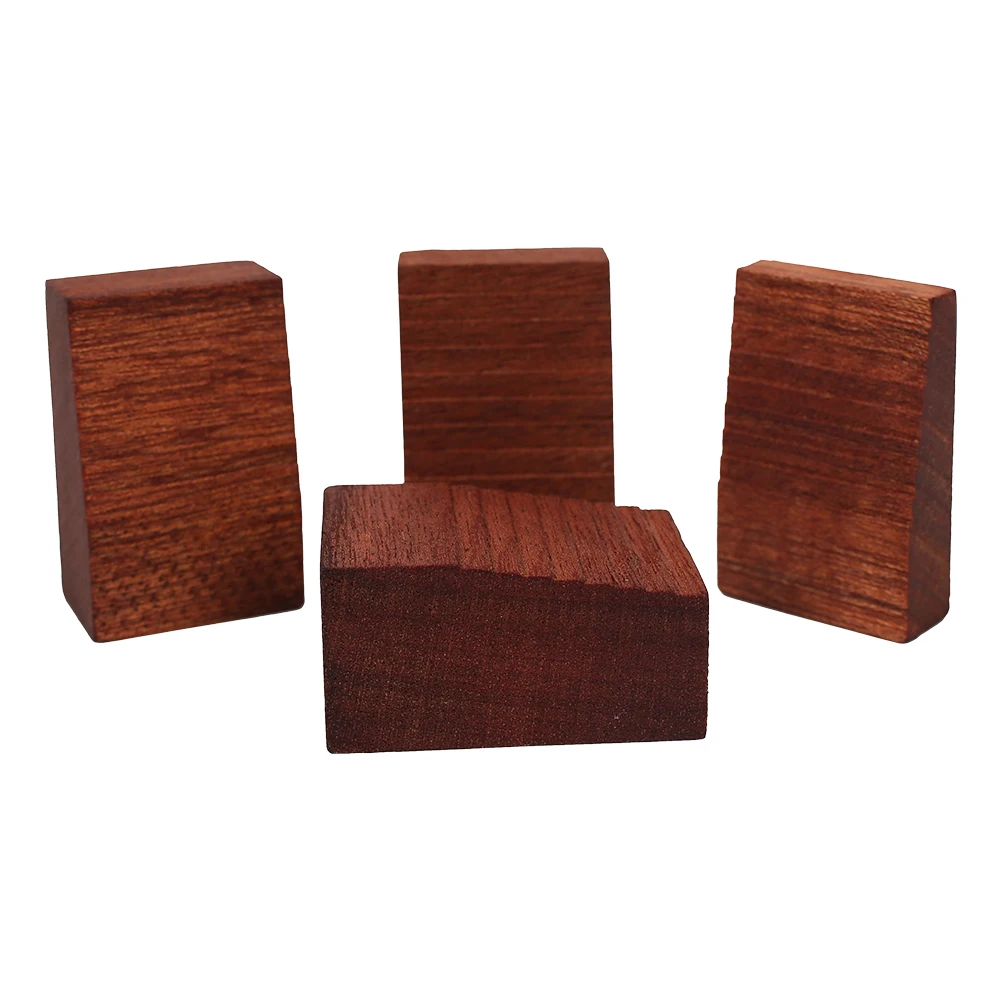 4Pcs Tremolo Bridge Saddle Clamp Blocks Wooden Guitar Lock String Insert Metal Block for Most Tremolo Bridge Saddle