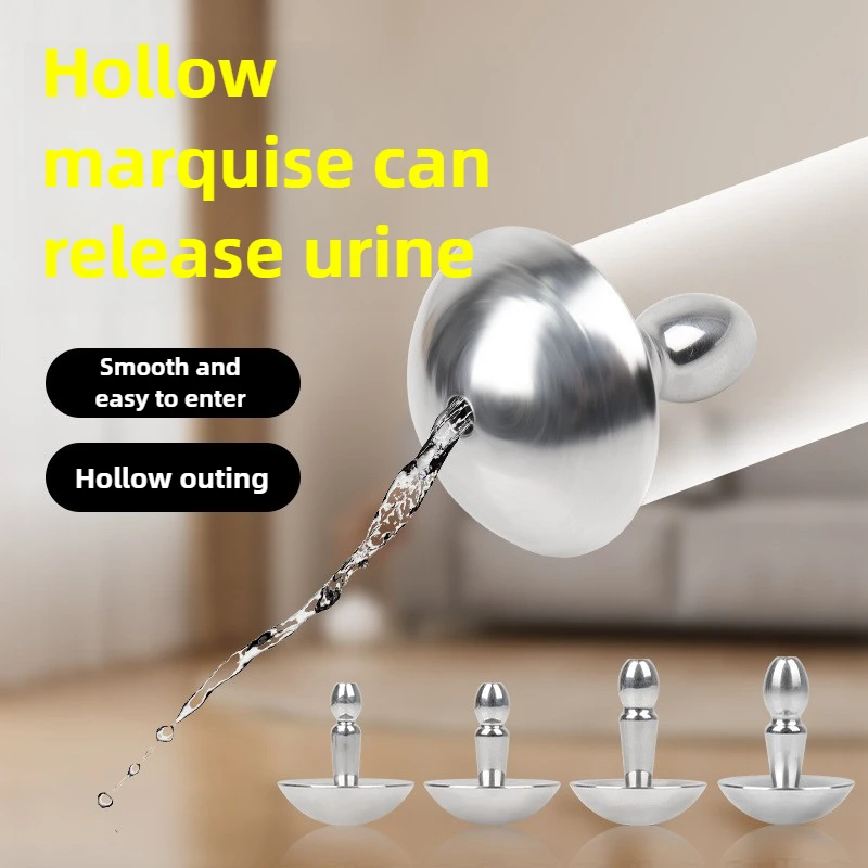 Dilatateur de cathcirculation urétrale en acier inoxydable pour hommes, UNIS issement des yeux de cheval, prise de pénis de jaune de masquage, insert sonore d'urètre, jouets sexuels pour hommes