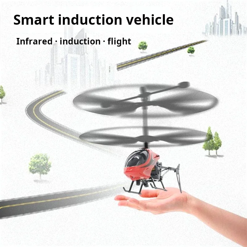 Helikopter zdalnie sterowany 2-kanałowy zdalnie sterowany samolot samolot ładujący luminescencyjny Mini model samolotu zabawka prezent urodzinowy