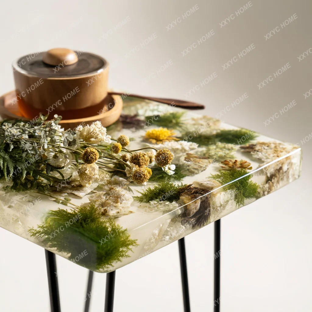 TT Epoxy resin river table coffee table creative personality small apartment living room household simple modern light luxury ta