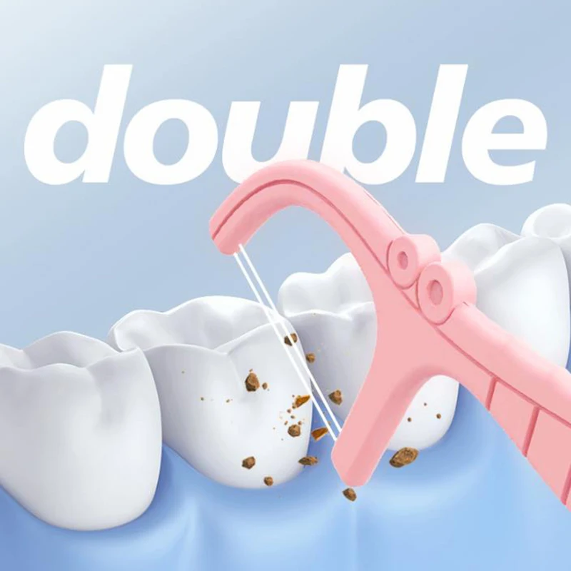 Ensemble de cure-dents en fil dentaire réutilisable, brosse interdentaire en plastique, nettoyeur de fil dentaire portable, étui de rangement, 25 pièces par boîte