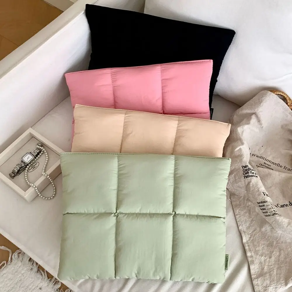 

13 15 inch Pillow Laptop Bag Puffy Quilted Puffer Laptop Sleeve Men Women Automatic Close for HP/Lenovo/Xiaomi Air Pro