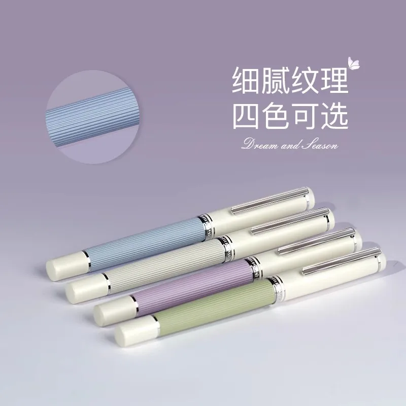 RIIMOO516 Li You Four Seasons Series Geschenkstift Monet Ölgemälde Retro Morandi High Beauty Student Erwachsener Kalligraphie-Stift