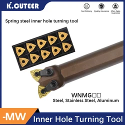 Aço Double Head Inner Hole Cutter Bar, WNMG Inserção Set, Primavera, D16R-04R, D20R-MW04L, D25R-MW08H,