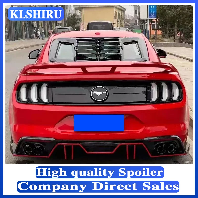 ABS Plastic GT Style Matte Rear Trunk Spoiler Tail Wing For Ford Mustang S550 2015 2016 2017 2018 2019 2020 Car Accessories